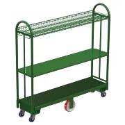 Customized 4 Wheels Foldable Warehouse Heavy Duty 500kg Platform Wire Mesh Logistics Roll Cage Trolley