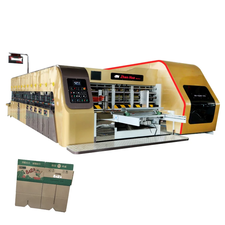 Cardboard Box Printer Machine Factory Scale Flexo Die Cutting And Printing Machine