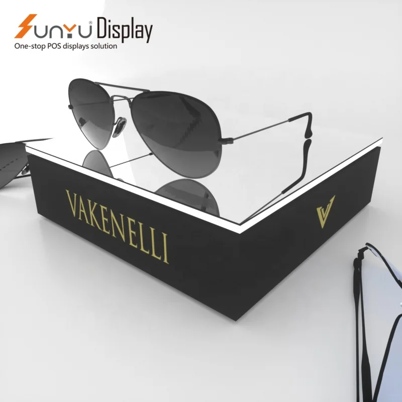 Lucky customized counter rotating eyeglass display