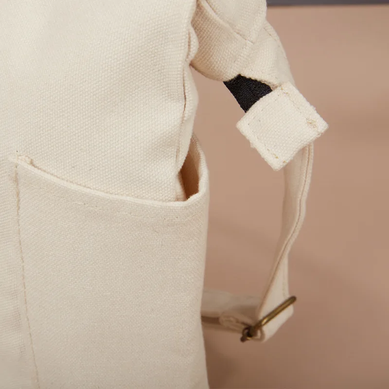 Custom Print White Fashion Travel Canvas Bags Tote Bag Shopping Original Design Grocery Bag Pures Shopper