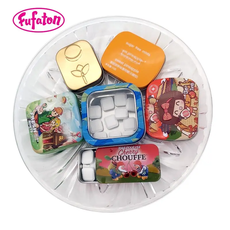 mint Flavor Sugar Free Tin box Fob shantou