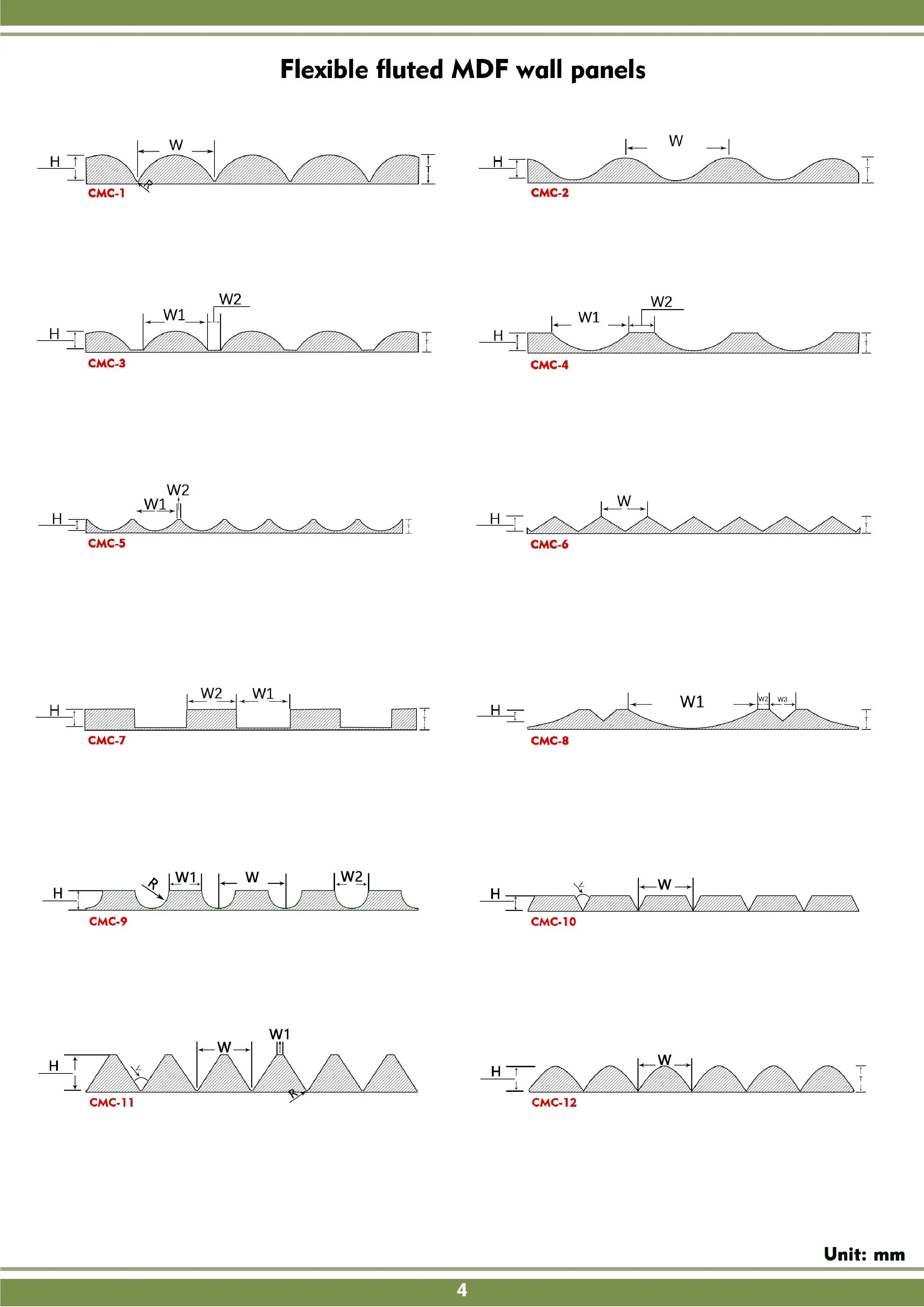 Factory direct  flexible fluted MDF panel for exterior and interior decoration
