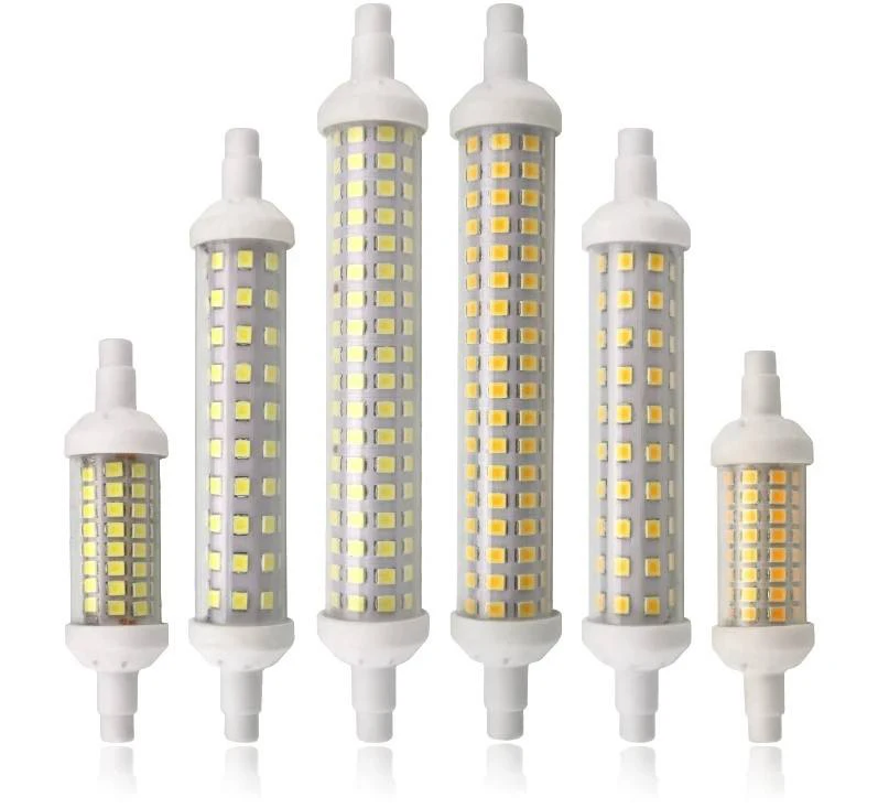 Светодиодная лампа R7S 6 Вт 9 12 78 мм 118 135 220 В SMD 2835 Энергосберегающая светодиодная лампа-кукуруза сменный галогенный светильник