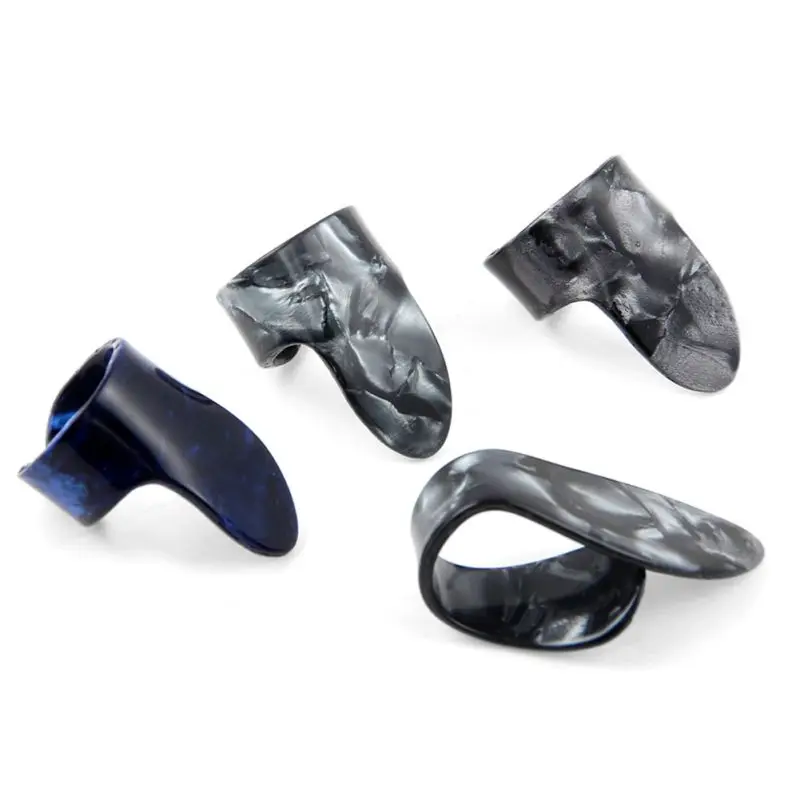 Customize Wholesale OEM 1*Thumb Pick 3*Finger Pick Wholesale Guitar Finger Cover Protector Celluloid guitar thumb finger pick
