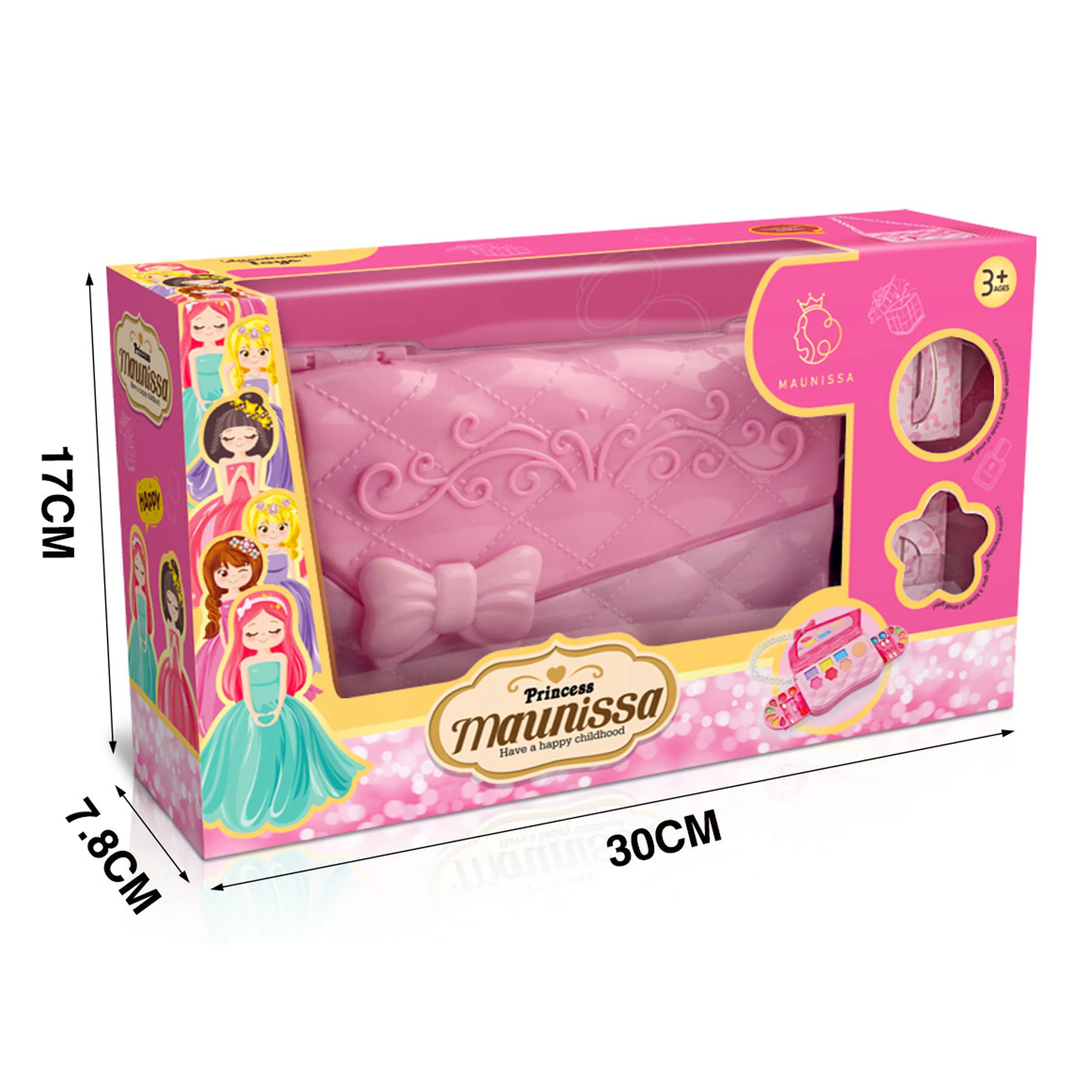 Hot Sale Children Cosmetic Make up Set Girl Shoulder Bag Beauty Kit Toy For Children Pretend Beauty Set