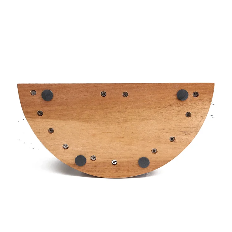 Круглый держатель для ножей из дерева акации 360, магнитный держатель для ножей, универсальная Магнитная стойка для ножей