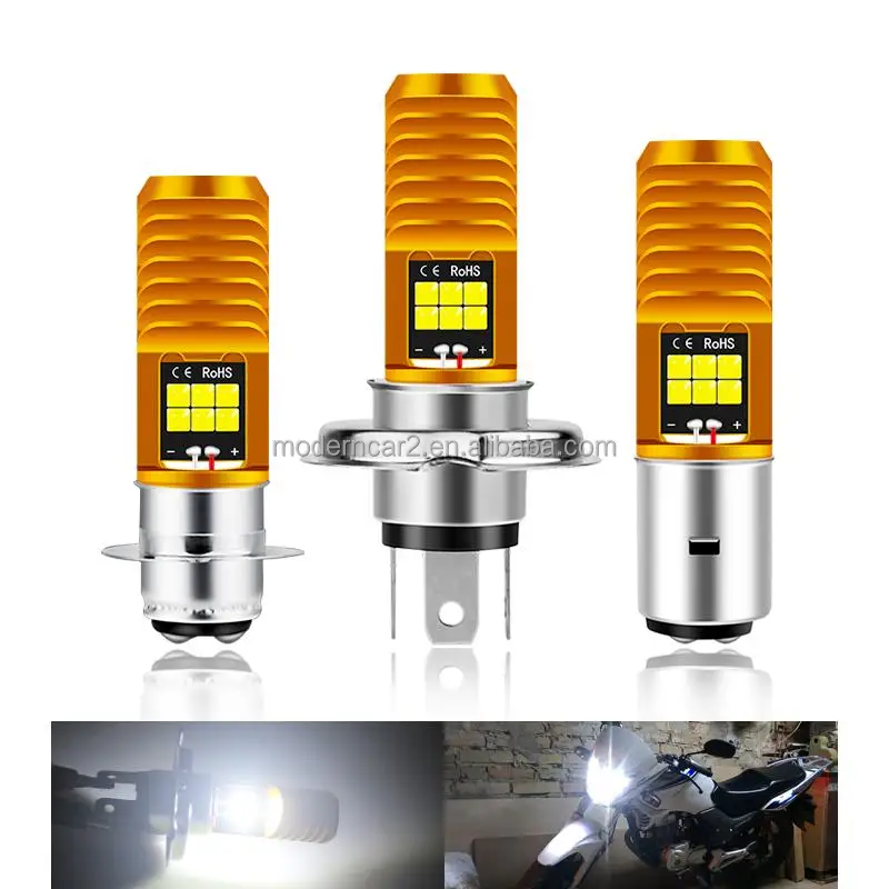 Car Motorcycle RGB Headlight H4 P15D BA20D High Brightness Led Lights HS1 Moped Scooter Motorbike ATV Lamp Beam Lights