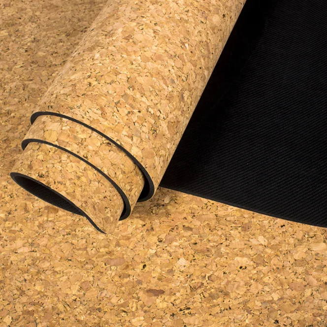 Portable Lightweight Premium Non-slip eco-friendly 5mm natural Cork TPE Pilates mat Yoga Mat