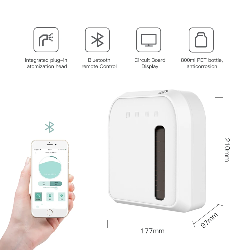 difusor de aroma Intelligent Atomization 800ml Aroma Diffuser Fragrance Oil Machine