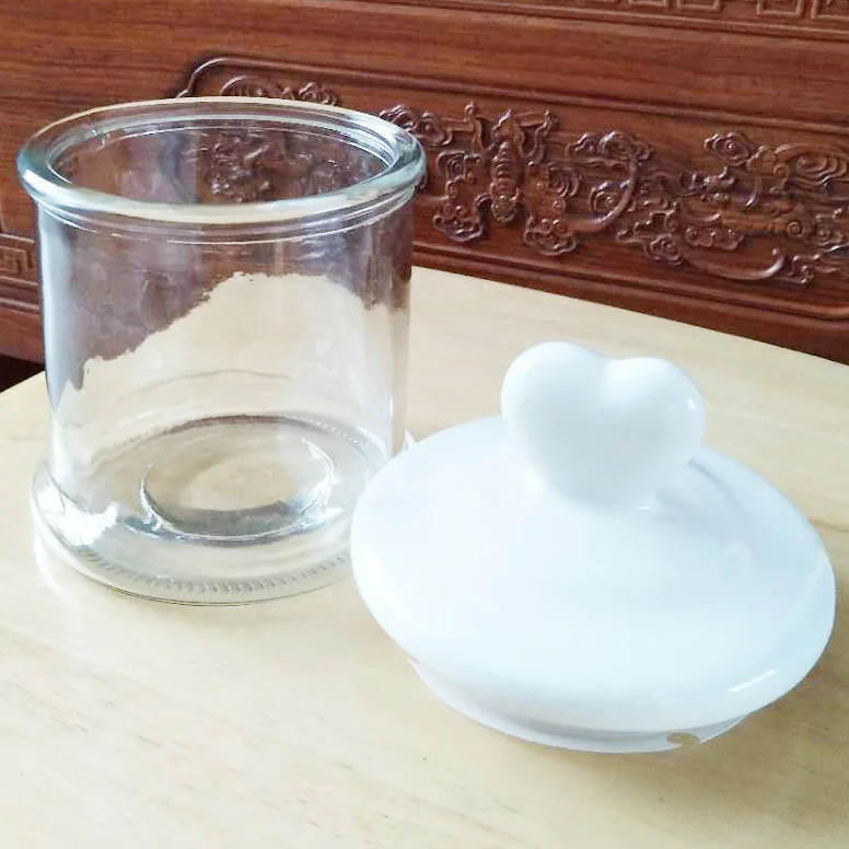 1L glass storage container with ceramic lid and plastic gasket 1000ml or 35OZ glass storage jar for honey