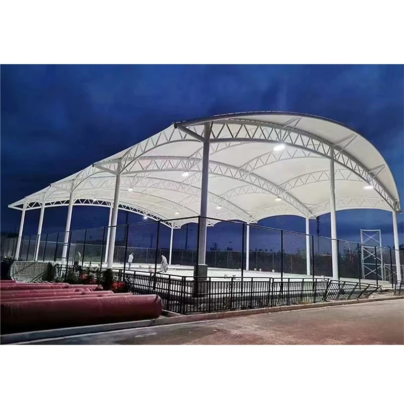 Высококачественная стальная алюминиевая ПВХ PVDF ткань Padel Court крышка палатка для спортивных мероприятий