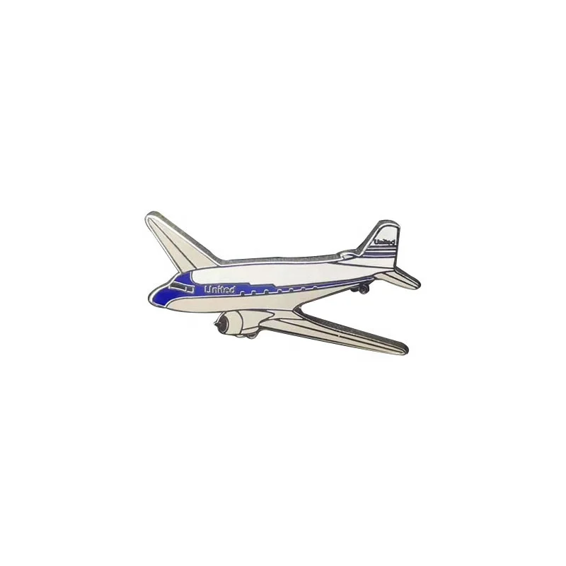 Aircraft 3D Enamel Pin Custom 4 Design Backstamp Delicate Fashion Gift Metal Lapel Pin