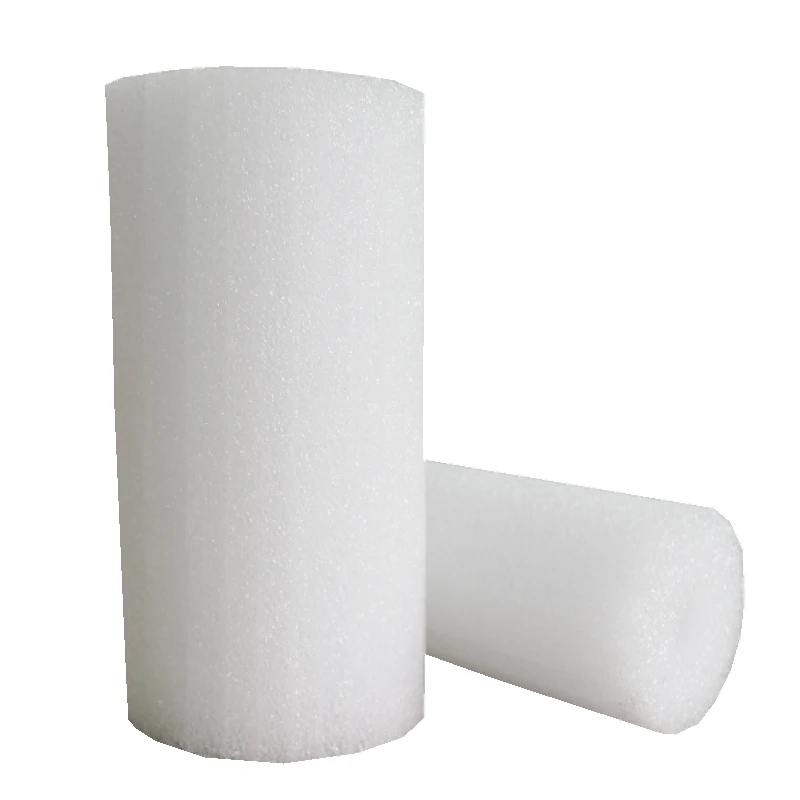 Professional Design White Black Cylinder Shape  Packaging  Protection Epe Foam Tube Epe Foam Packaging