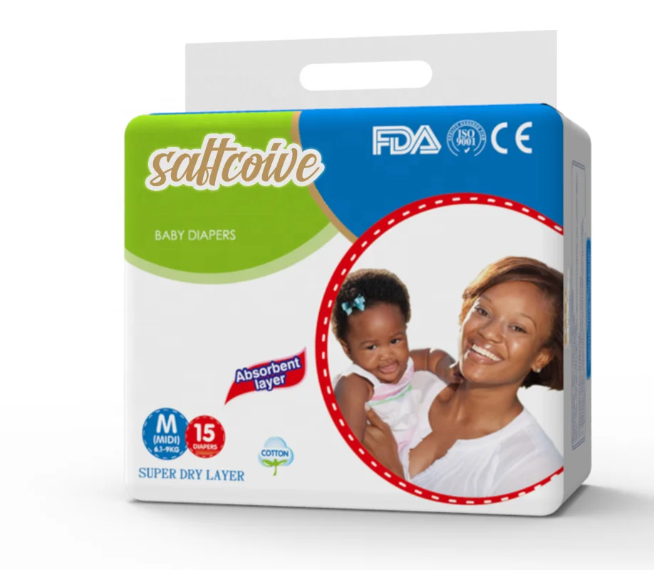 couche bebe Baby best quality wholesale price baby diaper supplier from China Material Fluff Pulp