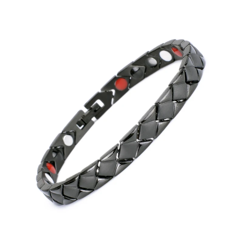 No minimum order can mix design stainless steel energy stone women magnetic bracelet