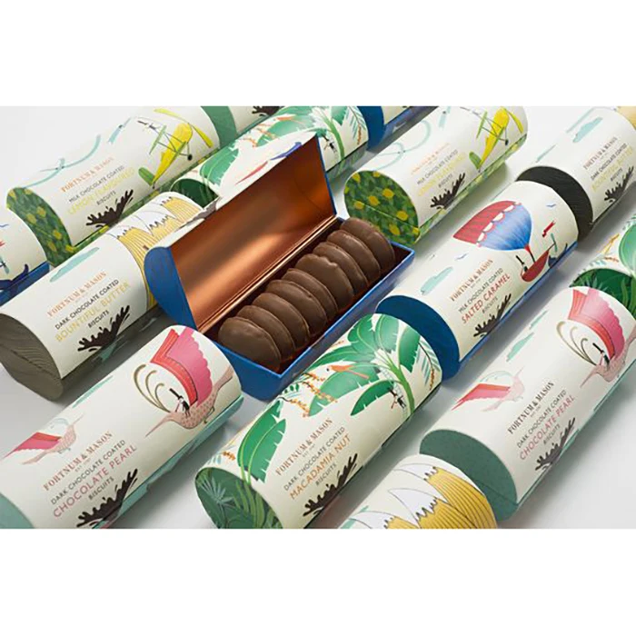 Custom Printed Macaron Gift Box Packaging Pastry Gold Lid Macaron Box with Lining for Afternoon Tea Cake Sweet Desserts Bakery