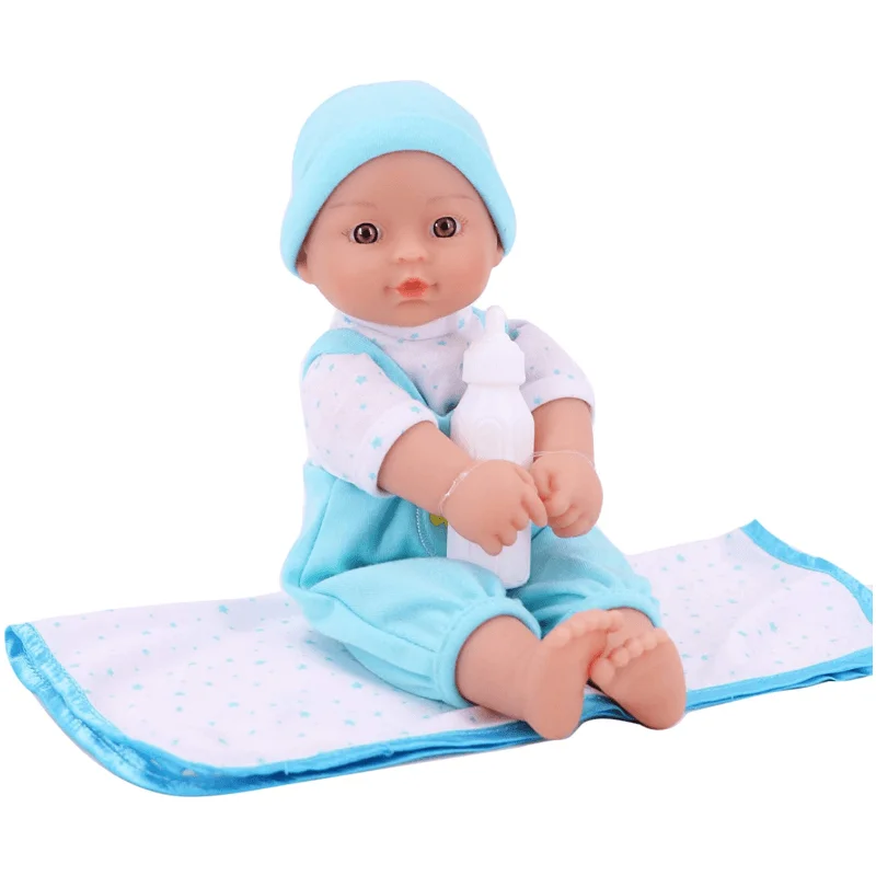High Grade Acrylic Eyes Extremely Real Baby Doll 11 Inch Silicone Child Real Doll for Children Pretend Play Toy