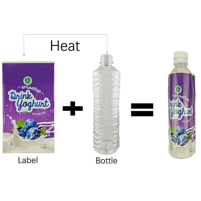 Customized PVC/PET Thermosensitive Shrink Labels Waterproof for Packaging from 20 Year Label Production Factory Guozhao Brand