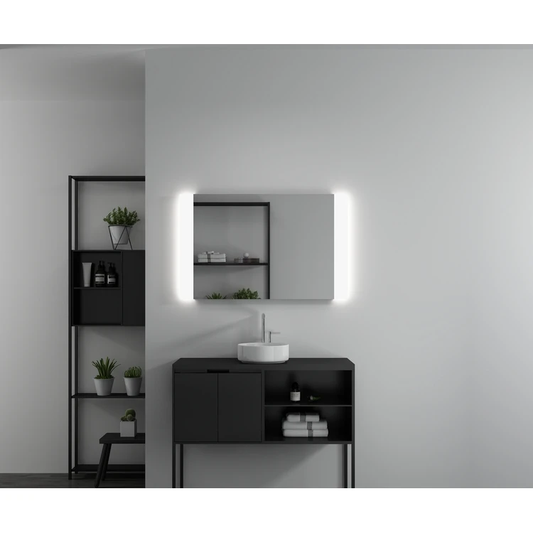 Professional Manufacturer Rectangle Lighted Illuminated Bathroom Wall Mirror For Hotel