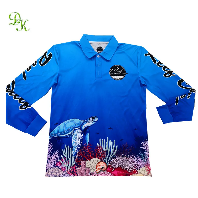 
Sublimated printed long sleeves pelagic fishing shirt 