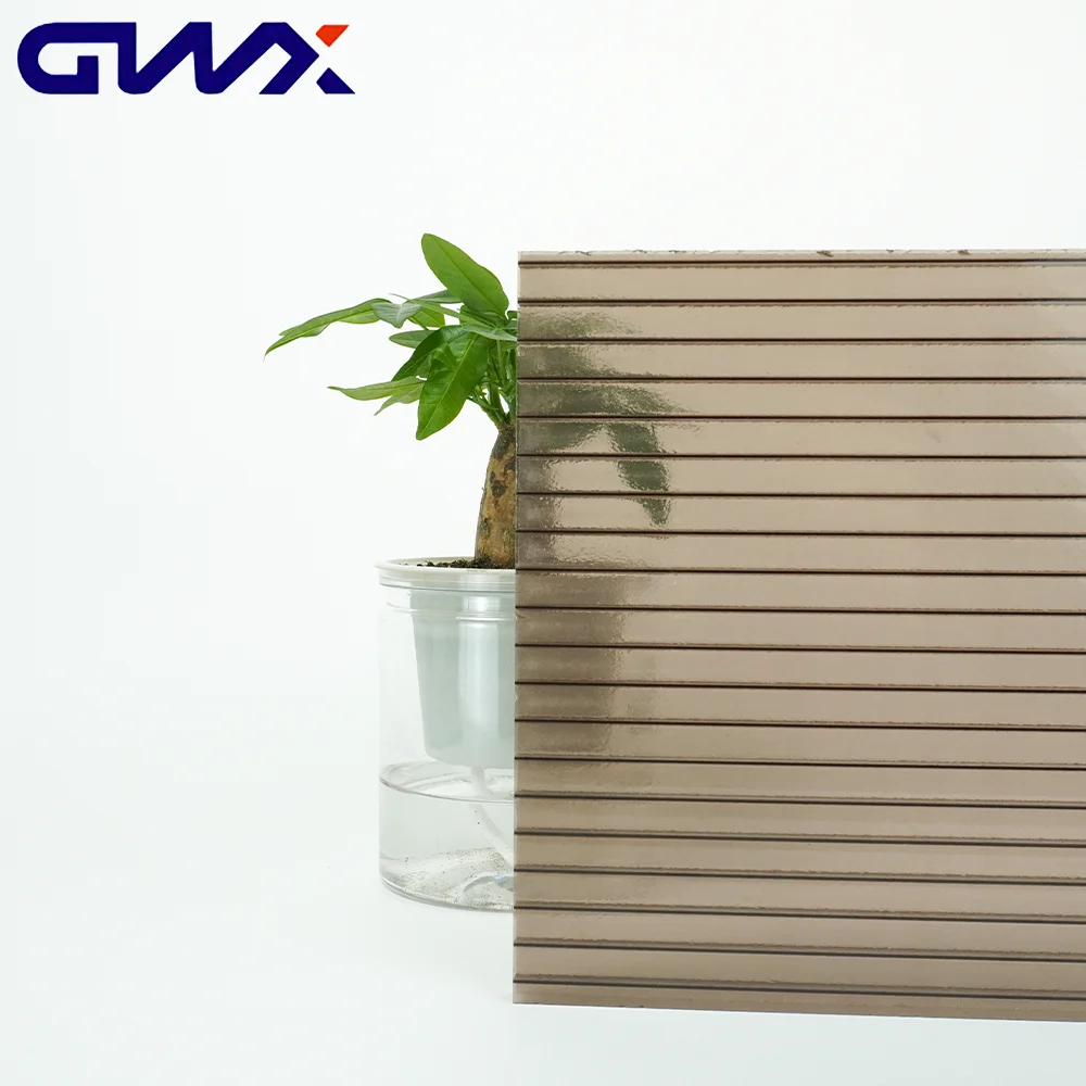 Polycarbonate Polytunnel Double Wall Corrugated Sheets Polycarbonate Sheet Multilayer 30mm Roof Proofing