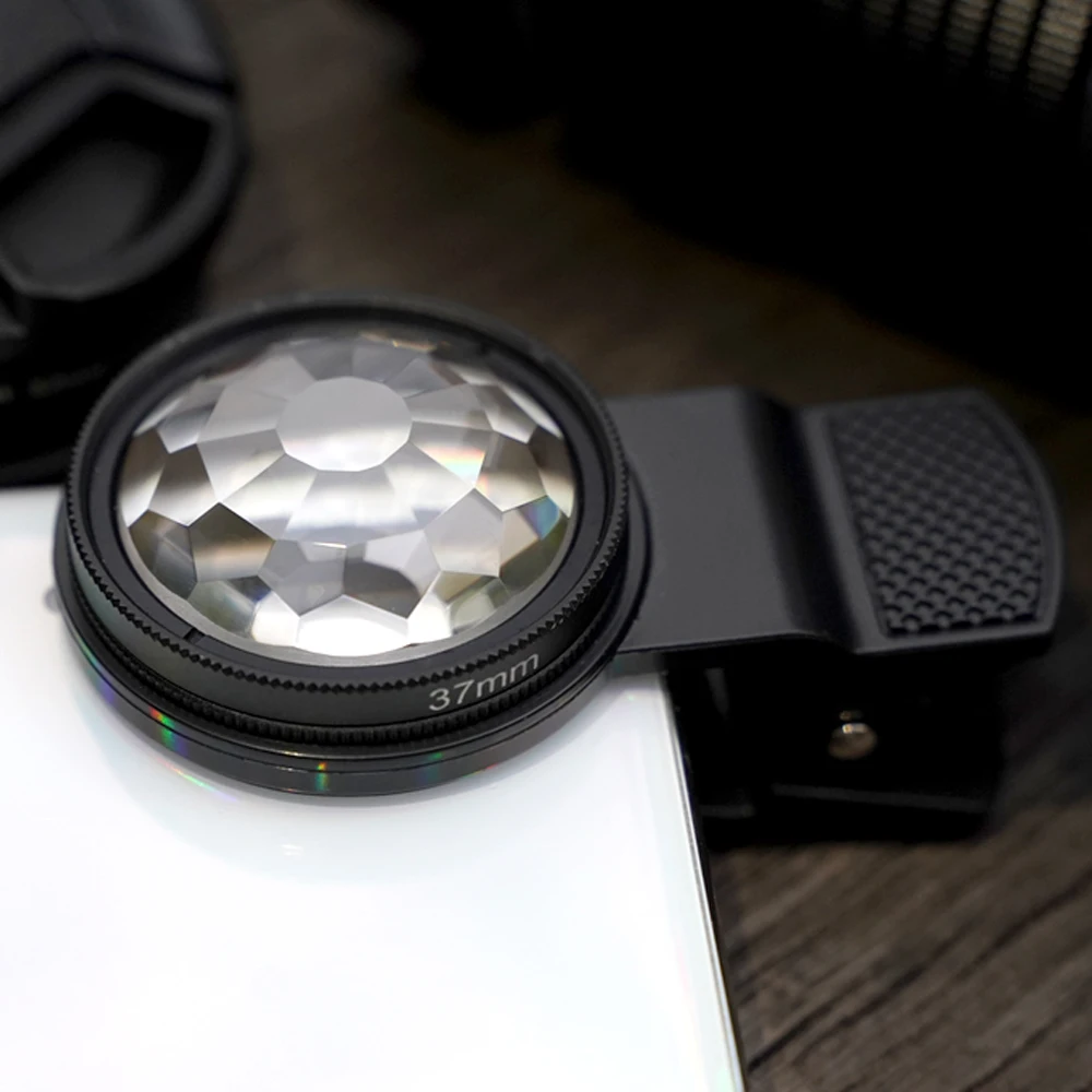 37mm Special Effect Kaleidoscope Filter Prism Len Camera Phone Filter For Smartphone