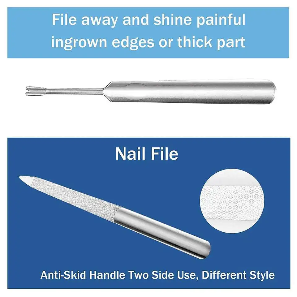 Новый тренд 7 предметов вросший маникюрный набор из нержавеющей стали для ногтей с корректором густых