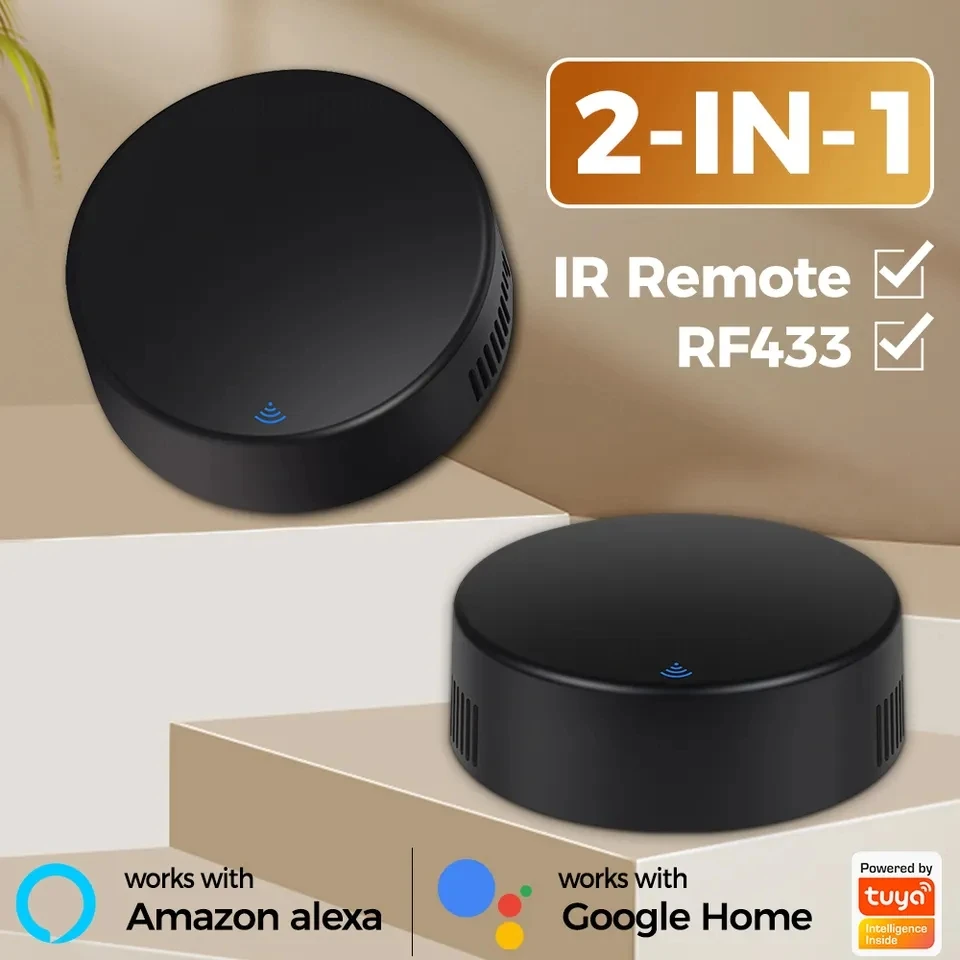 TUYA WIFI Smart IR RF433Mhz пульт дистанционного управления для кондиционирования воздуха ТВ занавес умный