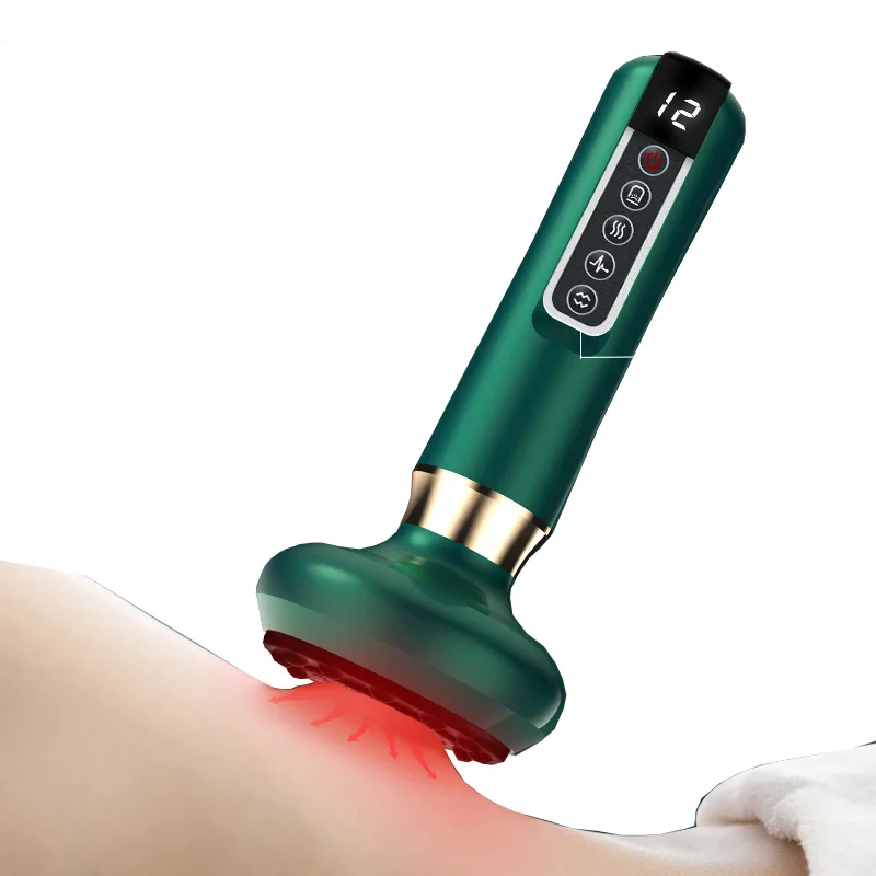 Electric Cupping Massager Vacuum Smart Vacuum Cupping Therapy Set with Hot Compress Suck Function for Shoulder Back Gua Sha