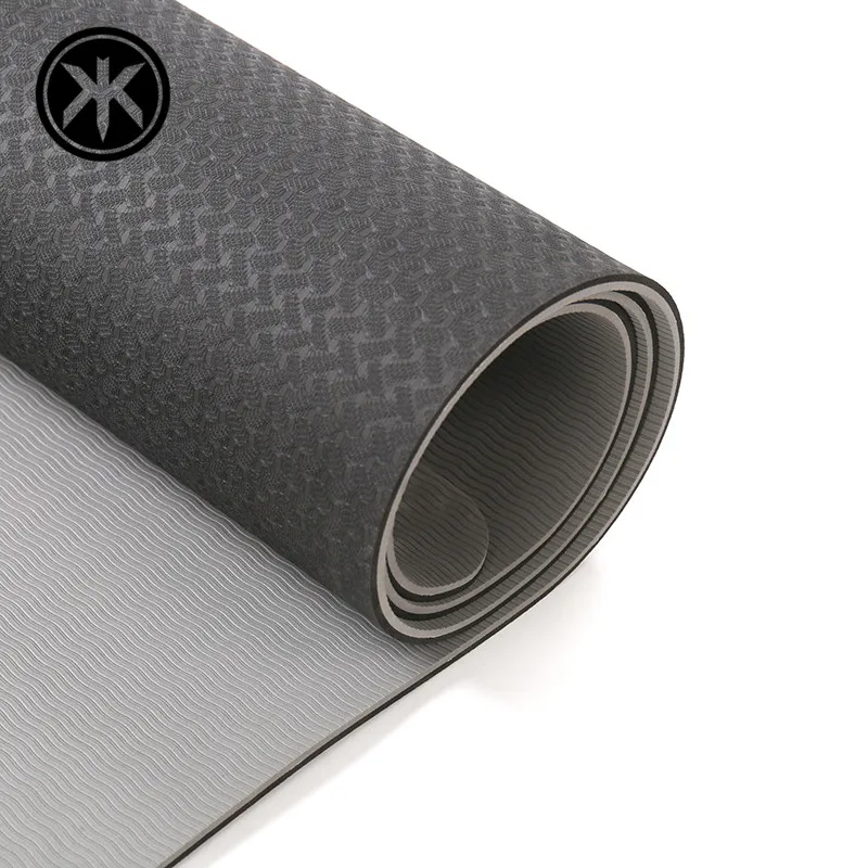 Krace 2020 Fitness Best Light Organic Customized Printed Logo Packing Colors Non Slip Eco Friendly Natural Rubber Yoga Mats