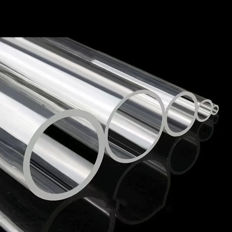 Factory sale colorful transparent acrylic tubes hard plastic acrylic tube
