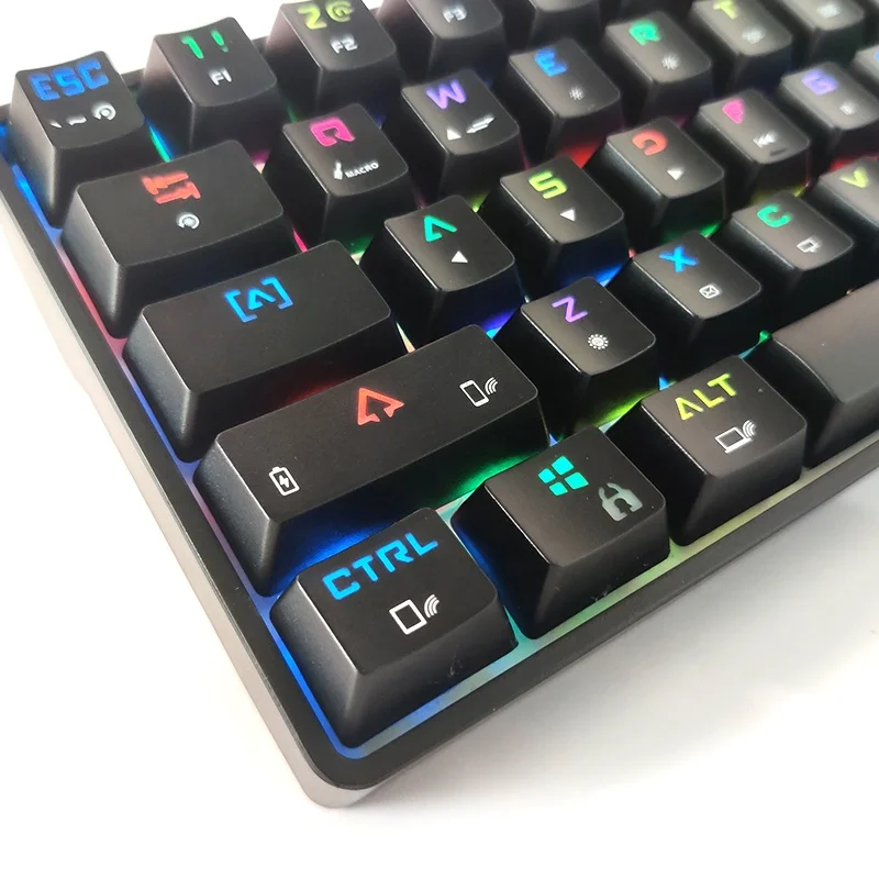 Ousaid OEM ODM Wholesale Blue 2th 61 Keys Gaming Keyboard Mechanical RGB Mechanical Keyboard Dk61