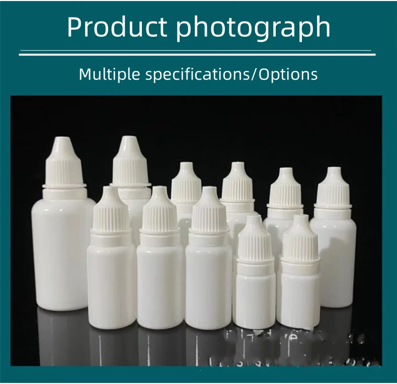 Stocks whole sale ink flask of 5ml 10ml 15ml 20ml small drop bottle PE plastic flask pigment packaging in separate bottles