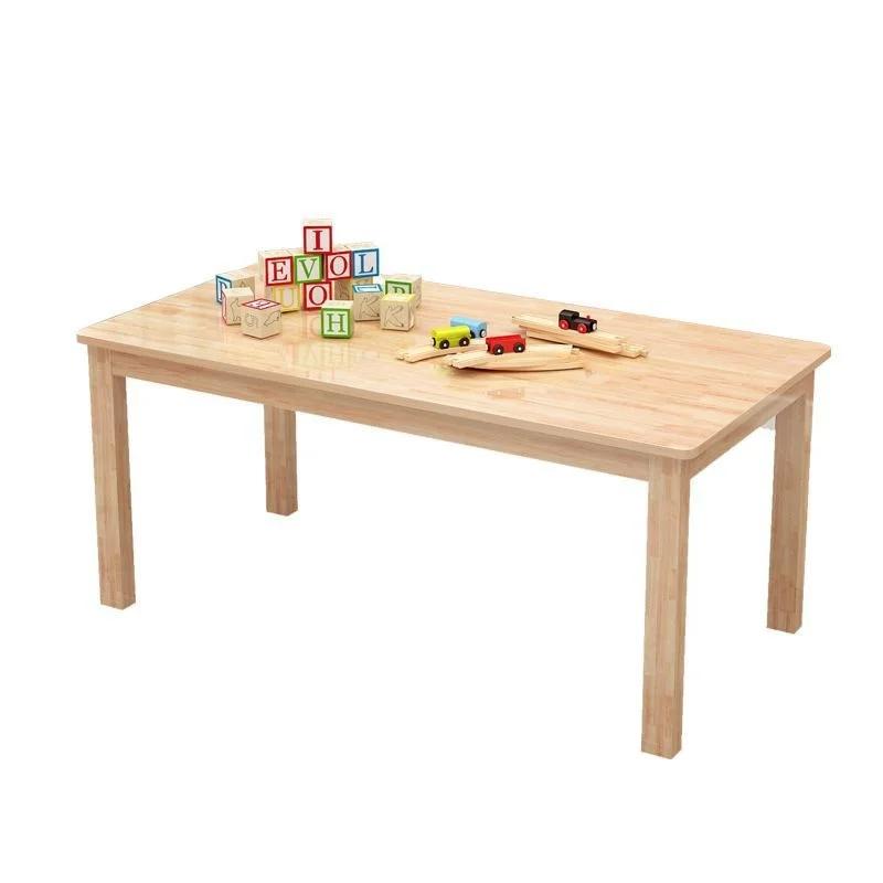 Kids Wooden Furniture Sets With Table and Chairs for a Safe and Educational Play Area in Kindergarten and Preschool