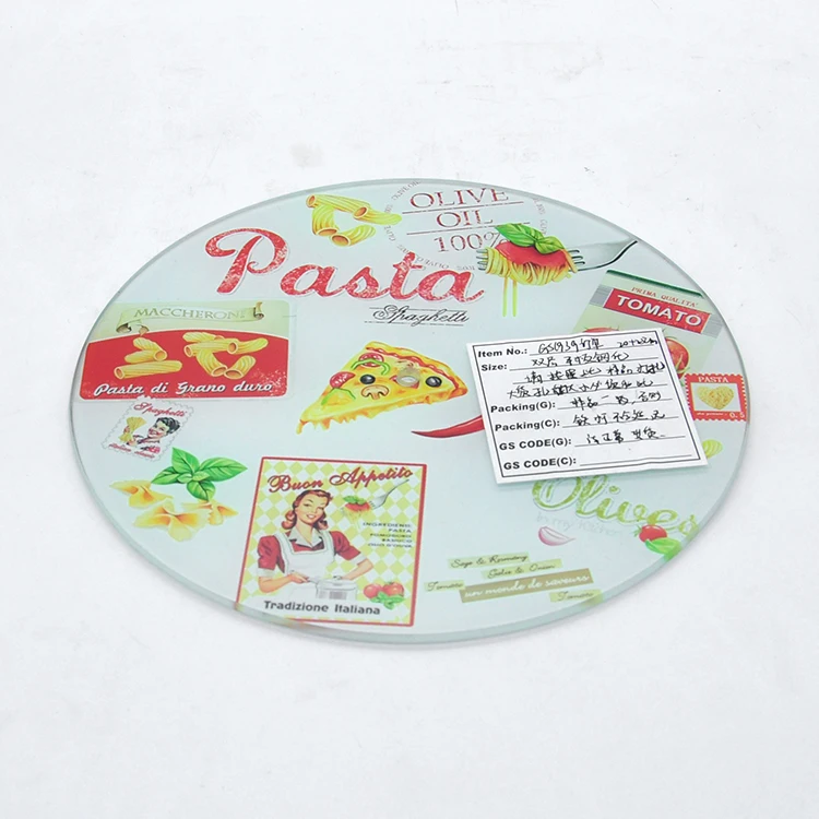 Kitchen Worktop Saver Protector Glass chopping board, Custom Logo  Print Tempered Glass Cutting Board for sale