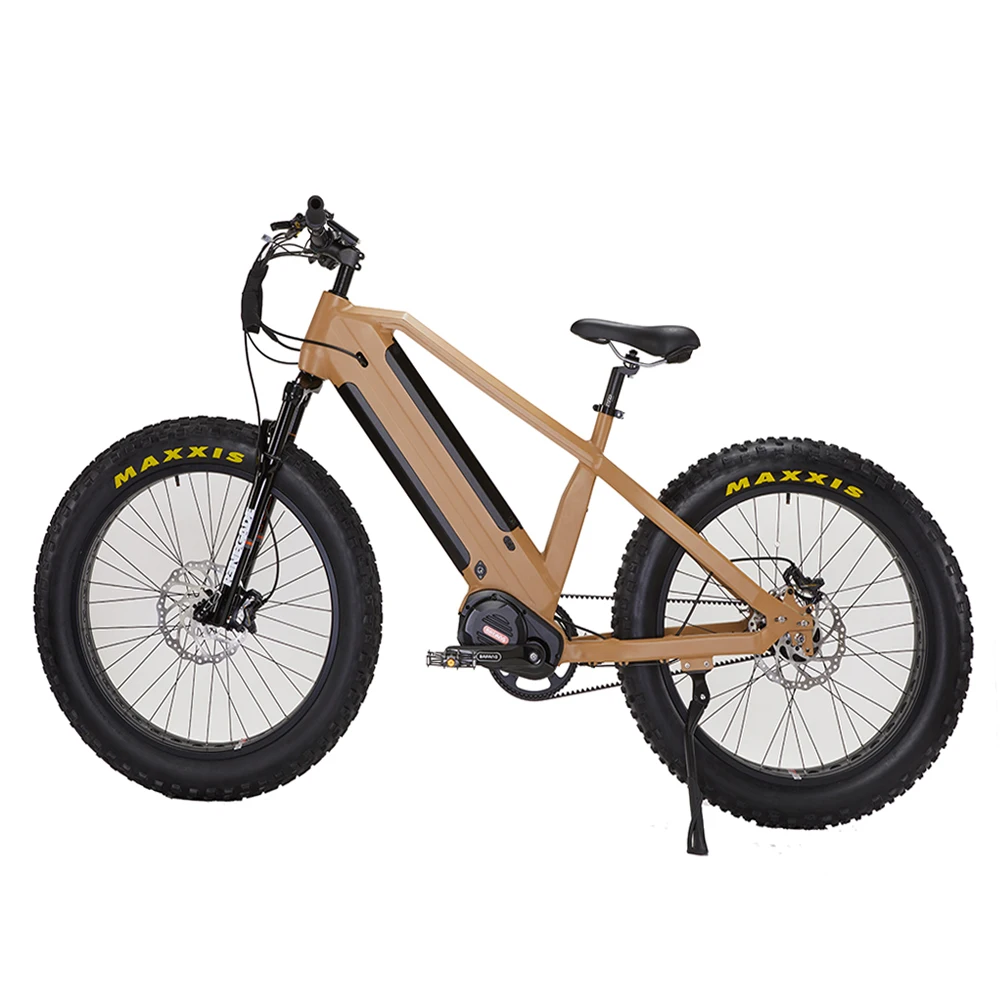 Bafang Automatic Inner Hub 5 Speeds Electric Fat Bike Gates Belt Drive Electric Bicycle 1000W with M620 Dual Batteries Ebike