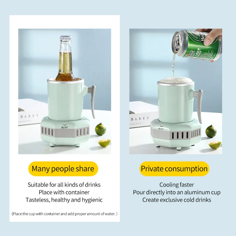 Dropshipping Hot Sell Automatic Quick Cooler Cup Small Small Rechargeable Refrigerating Cup For Home And Office Convenient