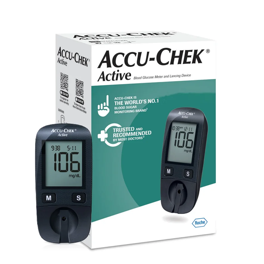 ACCU CHEK Active G8 Household Medical Devices Easy To Operate No Coding Glucose Meter Blood Sugar Monitoring