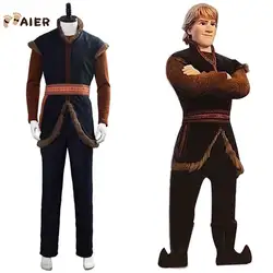 2019 Hot Movie Snow Queen Prince  Kristoff Cosplay Costume Carnival Party Costume Full Set