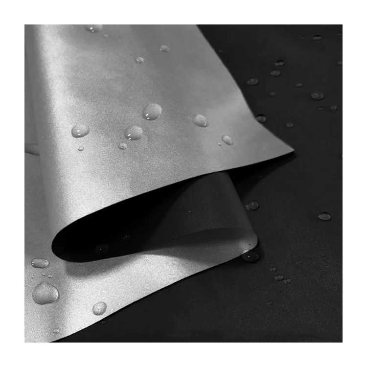 100% polyester 170T/190T/210T  taffeta  silver coated fabric waterproof fabric for curtain