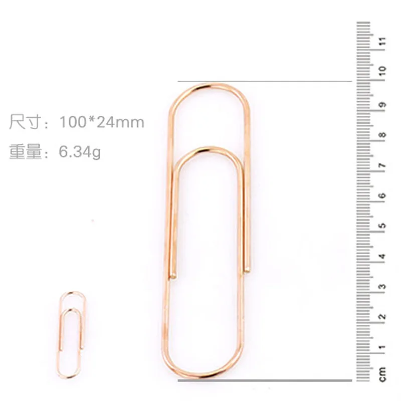 4 inches Multicolored Extra Large Paper Clips Cute Paper Needle Multicolor Bookmark Mega Giant Paper Clip