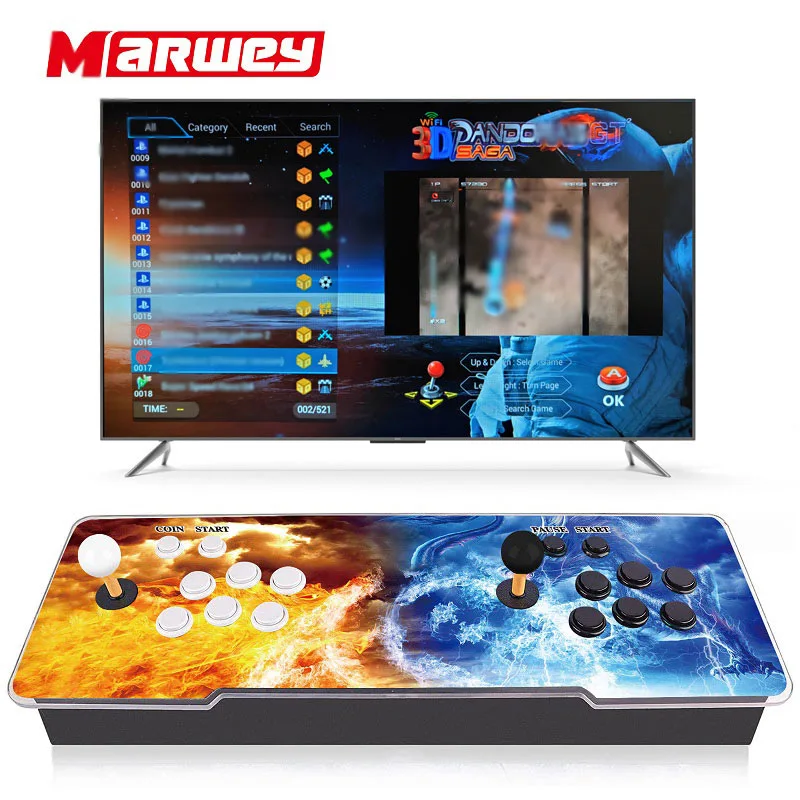 Игровой автомат Pandora ex2 Street Fighter аркадные игры кнопки 18S Pro пользовательский 3D-Джойстик Consola контроллер билетов