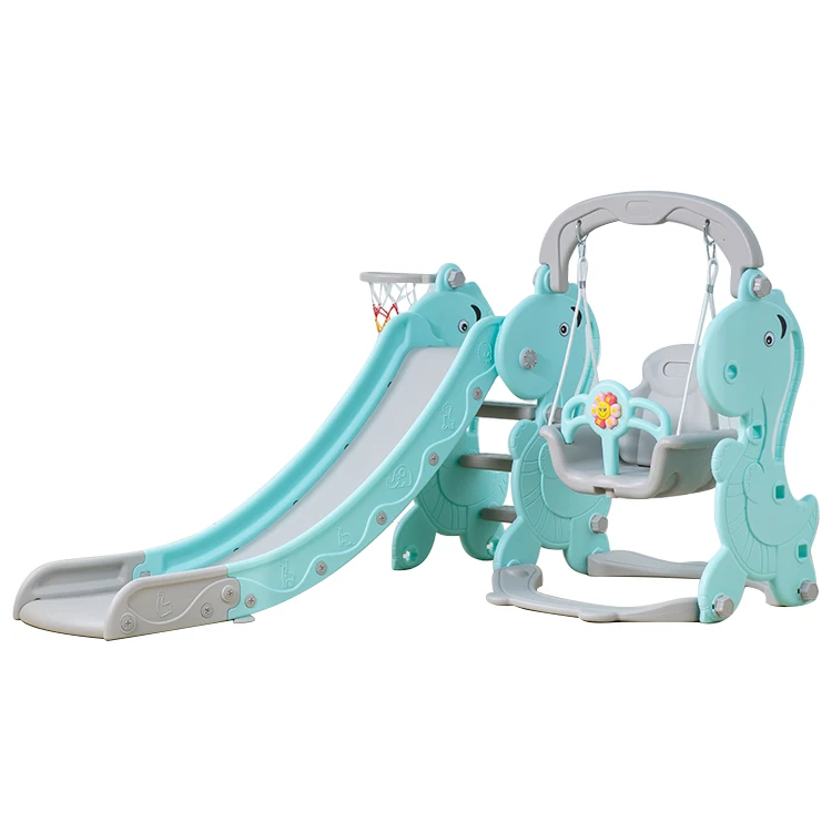 New Style Colorful Hot Sale Toys Kids China Games Indoor Baby Plastic Slide And Swing Set