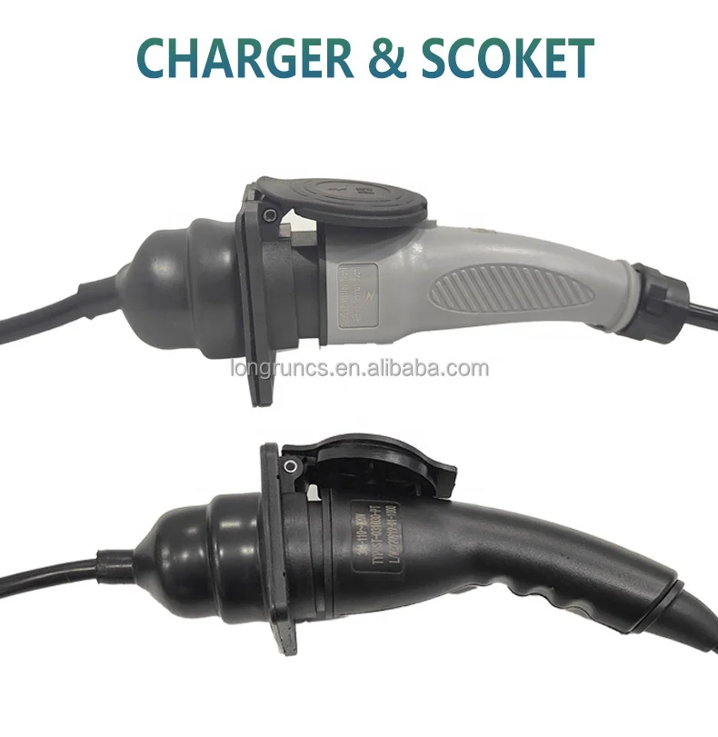 Golf Cart S60/ST-031030-PT Socket AC DC220V 16A 32A Golf Socket and Plug for Onboard Chargers