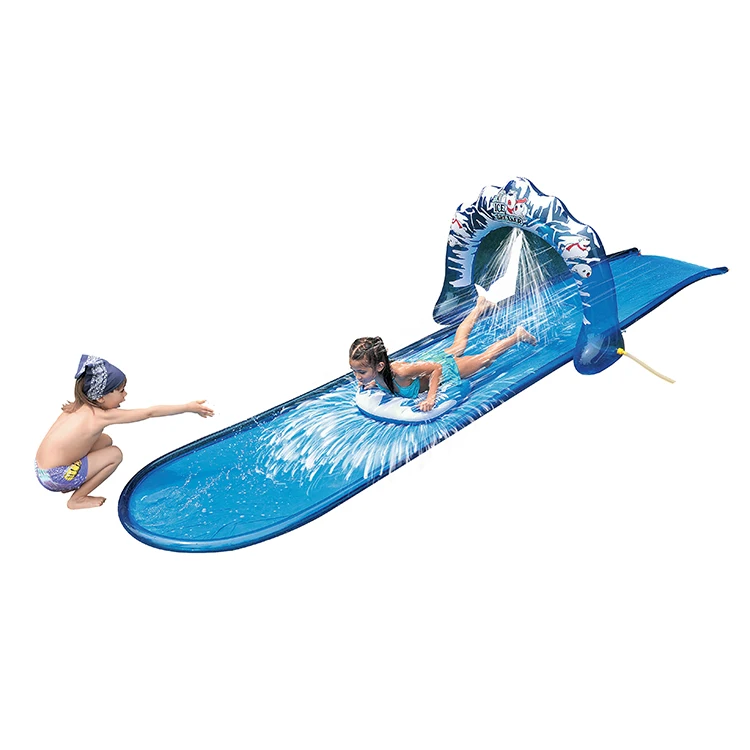 Eco-friendly PVC 97205 Ice Breaker Waterslide outdoor inflatable water sports pool floating swimming toys for kids