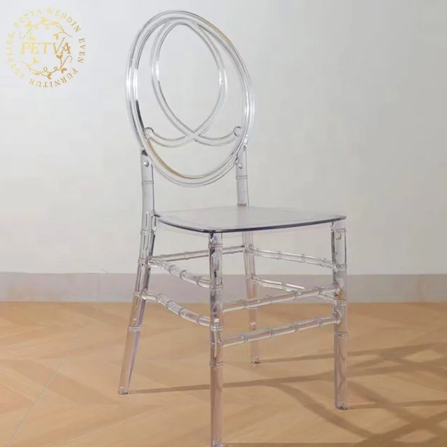 Transparent clear Chiavari Chair  Plastic Chair for Events  Wedding and Event Hotel Chairs