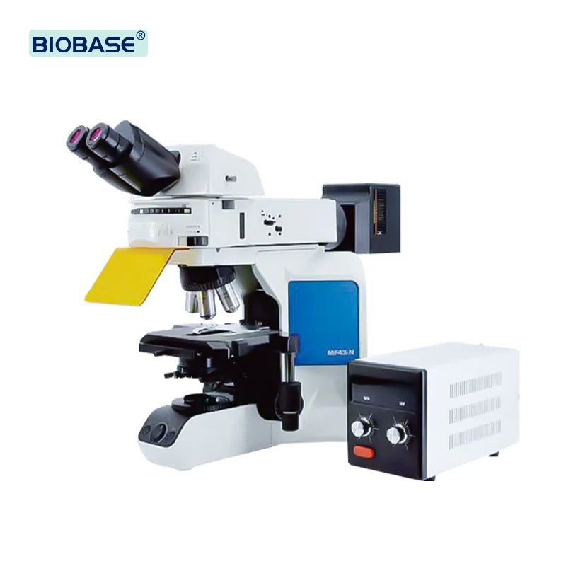 BIOBASE Fluorescence Biological Microscope BFM-43 Red Blue Green Lamp 10x~1000x Trinocular Inverted for Lab