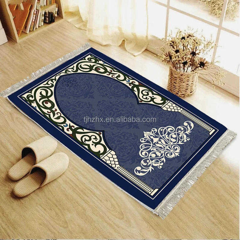 Sajadah Polyester Machine Made Adult Kids Educational Islamic Muslim Prayer Mat