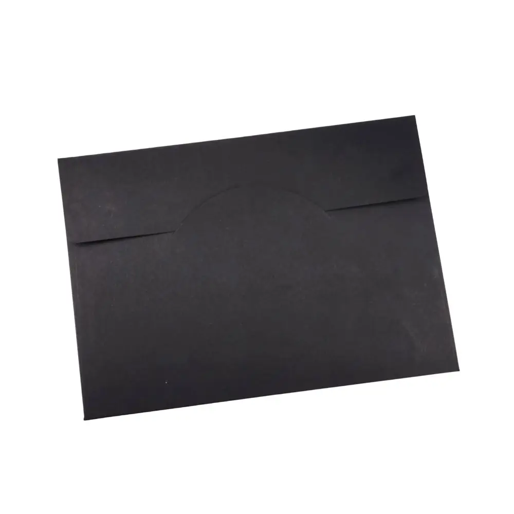 Custom UV Printing Luxury Black Paper Envelope Letter Envelopes for Invitations