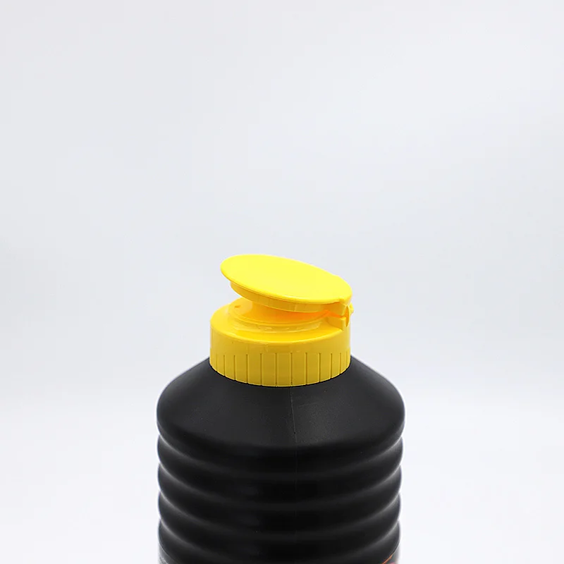 High Quality White Black Yellow Food Grade Plastic 38mm Round Flip Top Cap with Silicone for Inverted Squeeze Sauce Bottle